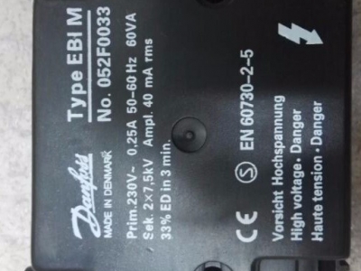 DANFOSS>點(diǎn)火變壓器>單極>EBI0040